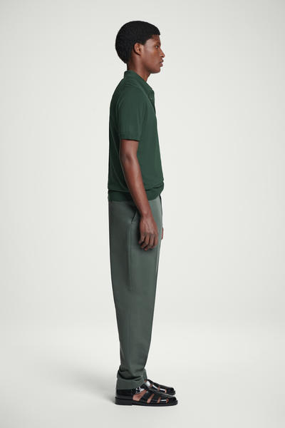 COS ニットシルクポロシャツ