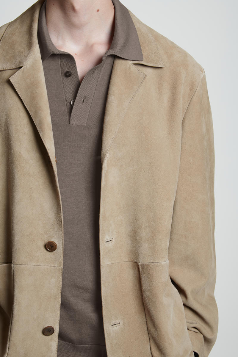 COS ニットシルクポロシャツ