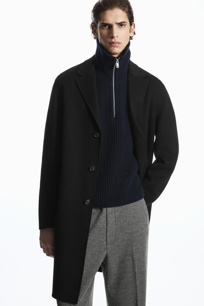 COS カラーブロックニットハイブリッドベスト