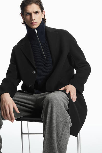 COS カラーブロックニットハイブリッドベスト