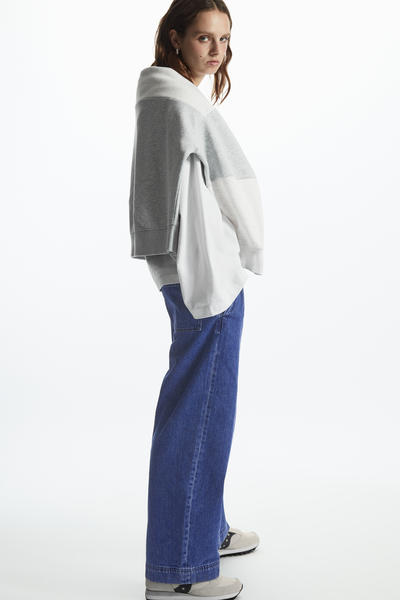 COS ゴムウエストデニムパンツ