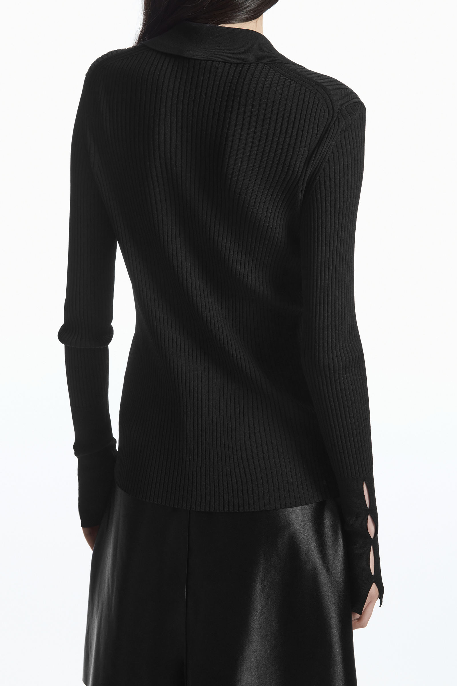 RIBBED SLIT-CUFF CARDIGAN リブ編みスリットカフスカーディガン｜COS  