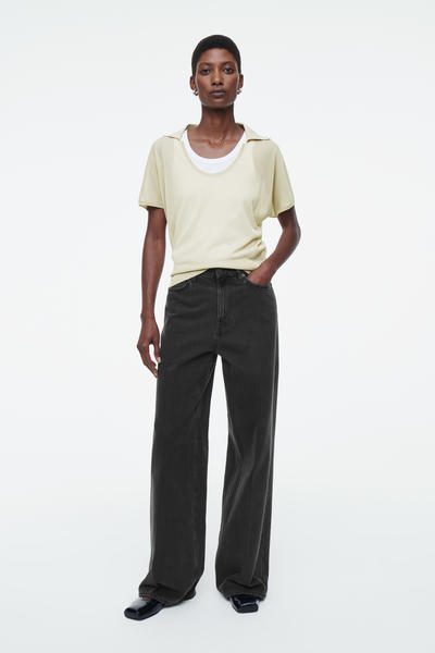 COS ワイドレッグハイライズフルレングスジーンズ