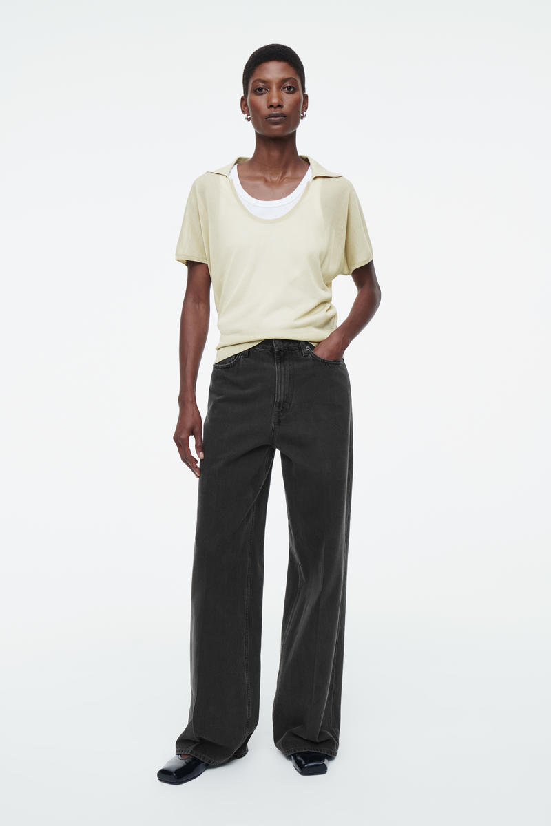 COS ワイドレッグハイライズフルレングスジーンズ