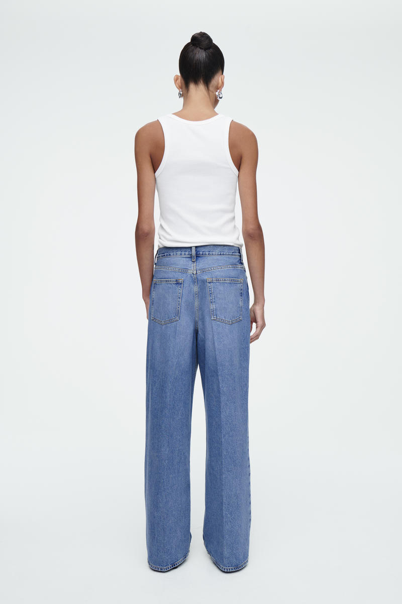 WIDE-LEG HIGH-RISE FULL-LENGTH JEANS ワイドレッグハイライズフル