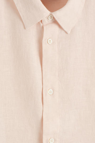 COS カーブヘム リネンシャツ