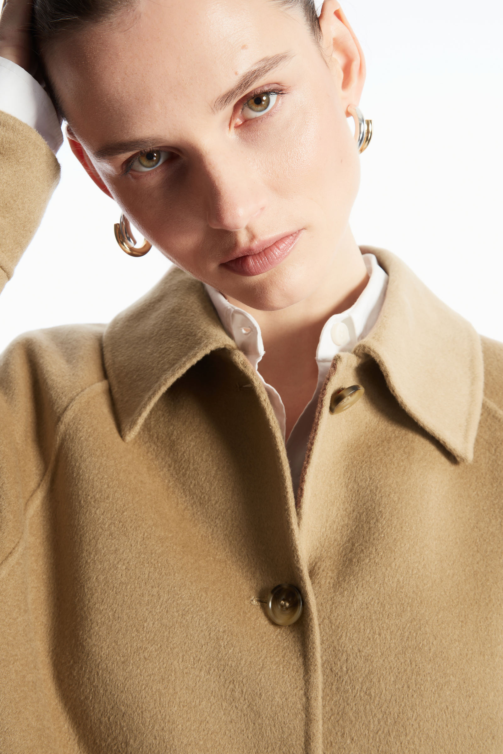 DOUBLE-FACED WOOL OVERSHIRT ダブルフェイス ウールオーバーシャツ 