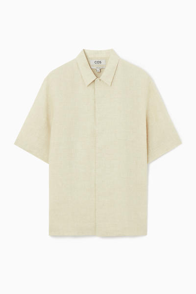半袖リネンシャツ