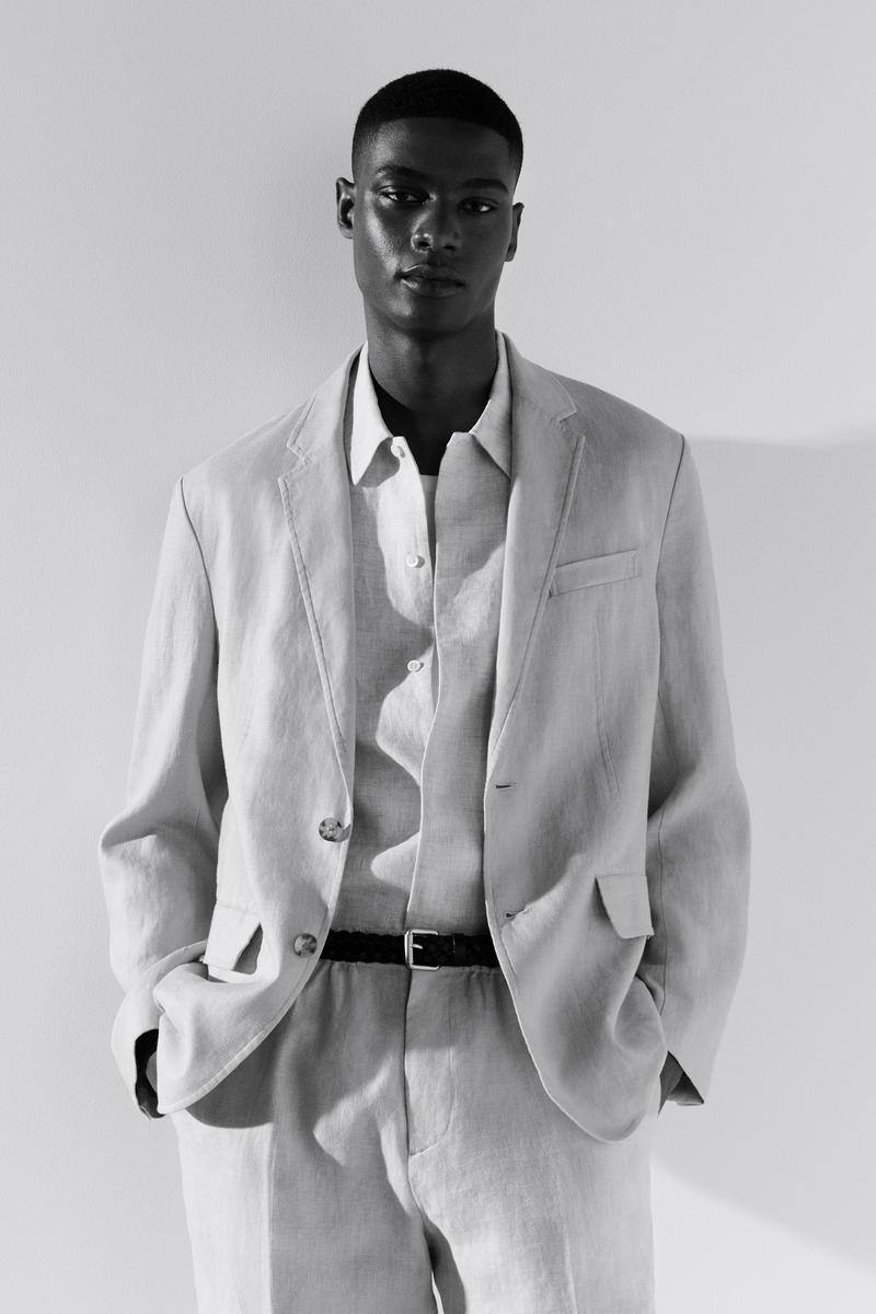 COS 半袖リネンシャツ