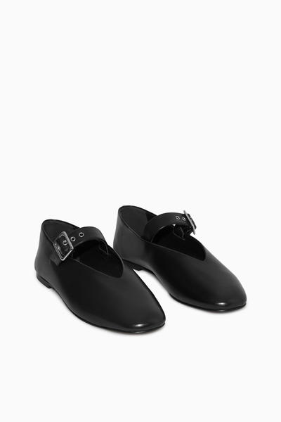 LEATHER MARY JANE FLATS レザー メリージェーン フラットシューズ