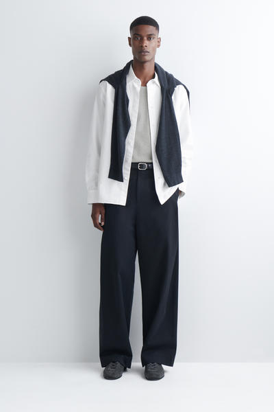 COS スクープネック リブニットタンクトップ