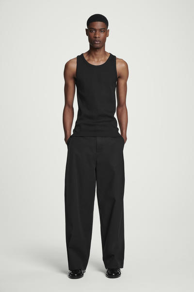 COS スクープネック リブニットタンクトップ