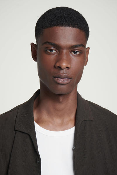 COS スクープネック リブニットタンクトップ