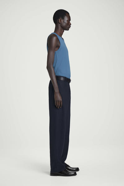 COS スクープネック リブニットタンクトップ