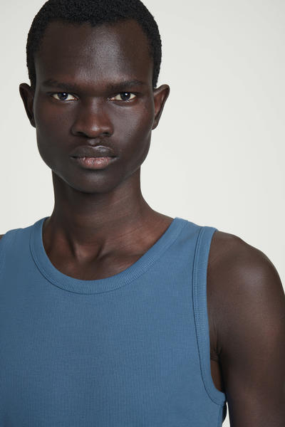 COS スクープネック リブニットタンクトップ