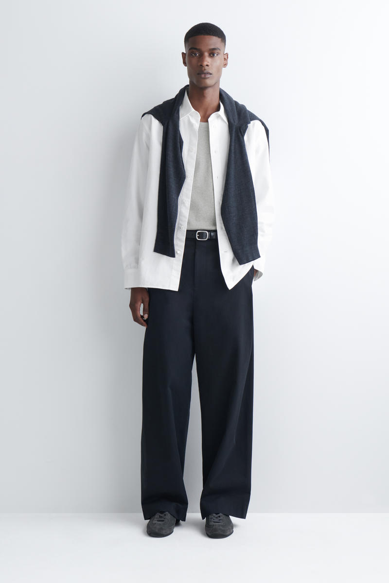 COS スクープネック リブニットタンクトップ