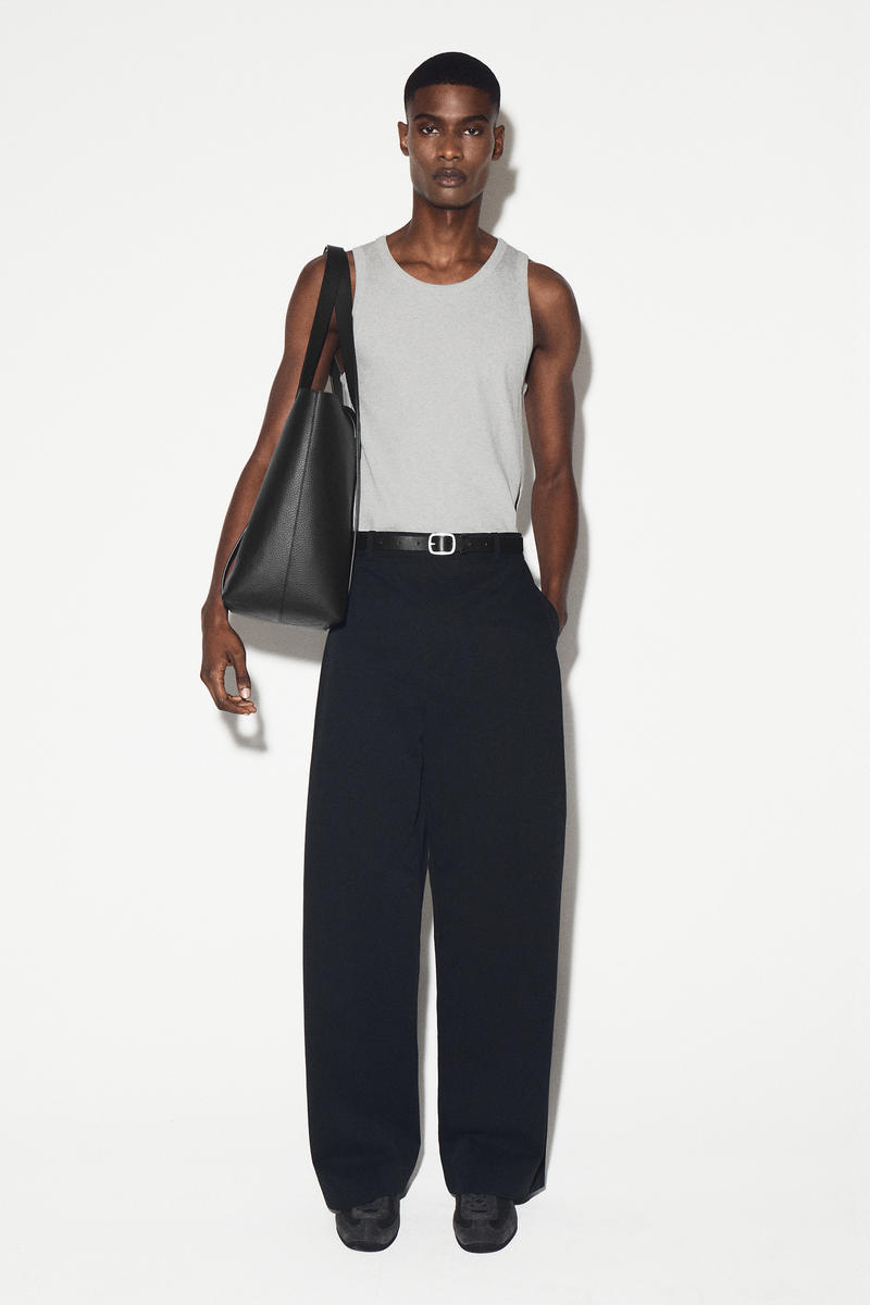 COS スクープネック リブニットタンクトップ