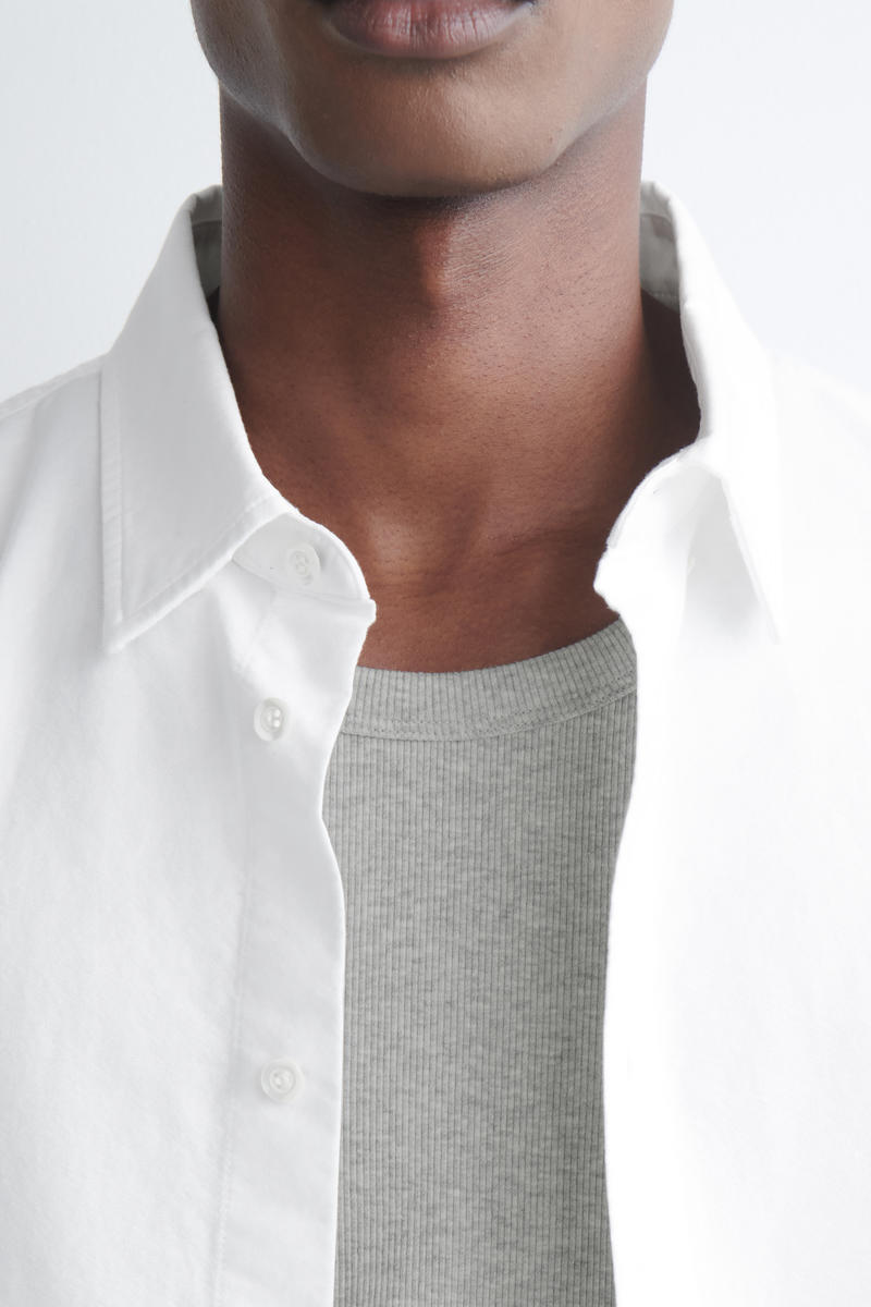 COS スクープネック リブニットタンクトップ