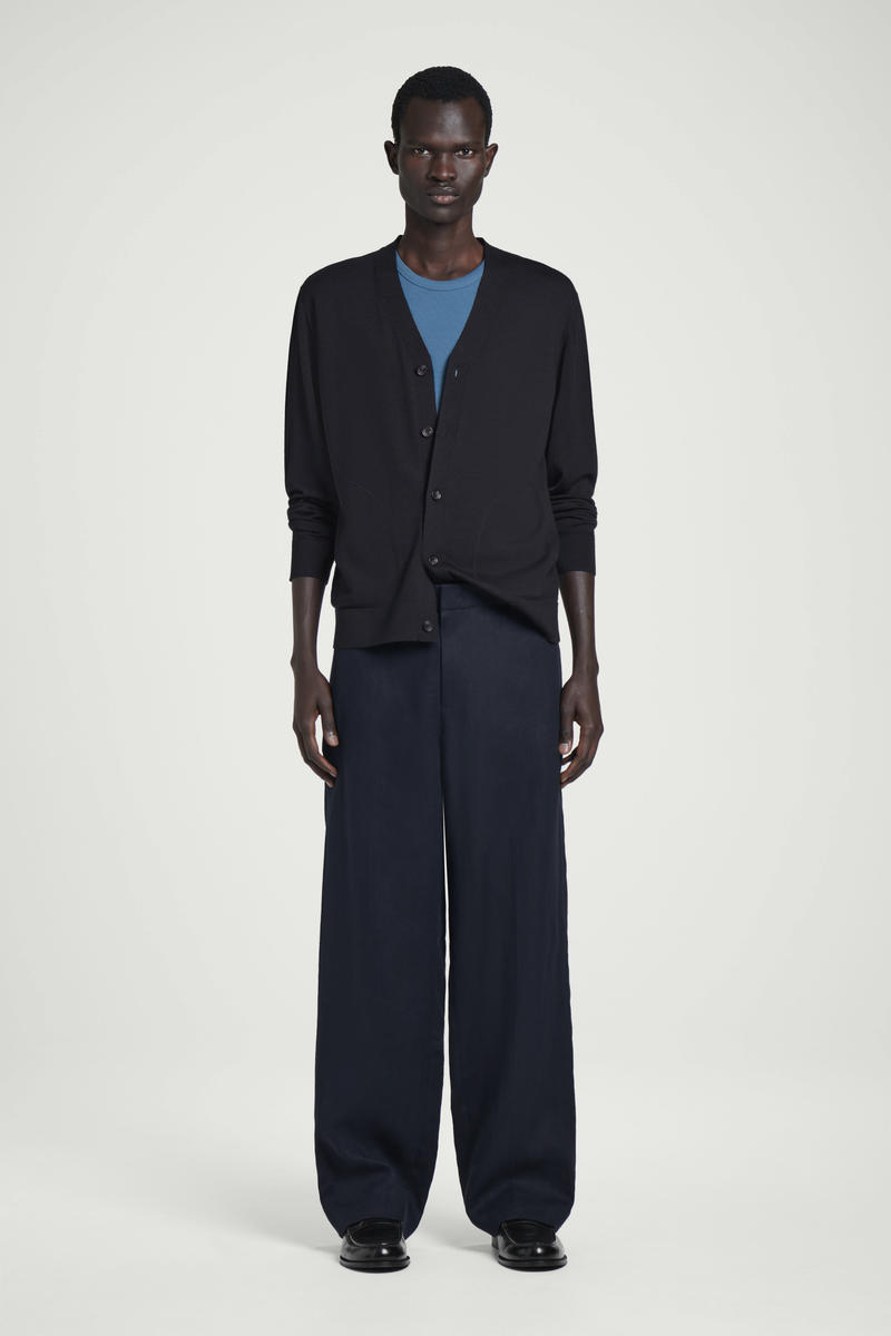 COS スクープネック リブニットタンクトップ