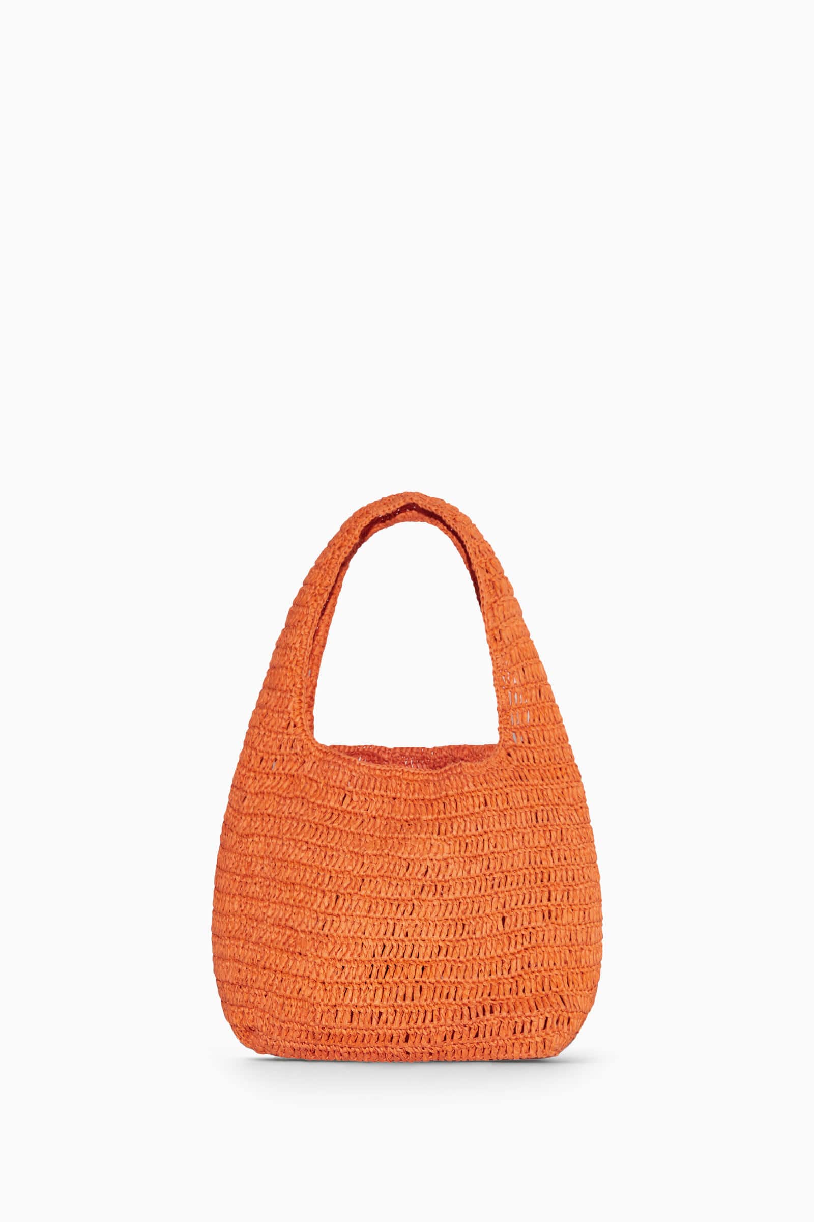 MINI RAFFIA SHOULDER BAG ラフィアミニショルダーバッグ オレンジ