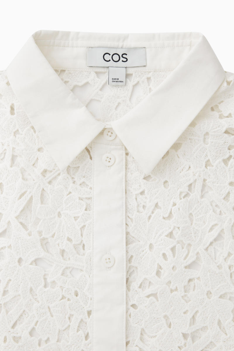 アイボリー レース 半袖シャツ ちい様 アイボリー レース 半袖シャツ - メルカリ