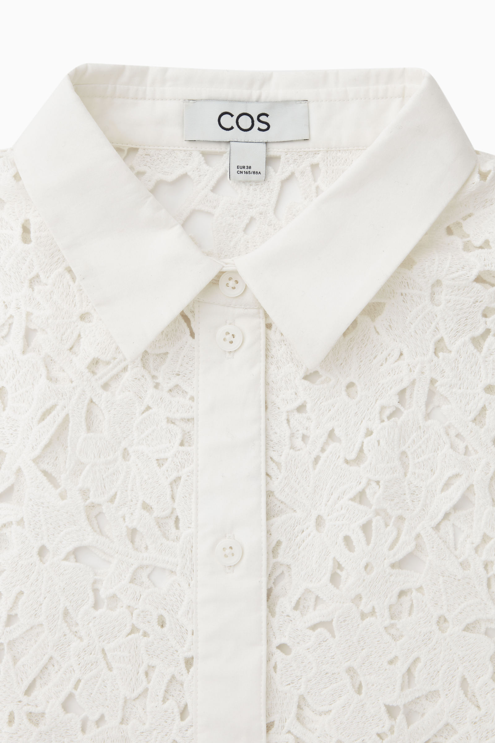 SHORT-SLEEVED BRODERIE ANGLAISE SHIRT エンブロイダリー半袖シャツ 