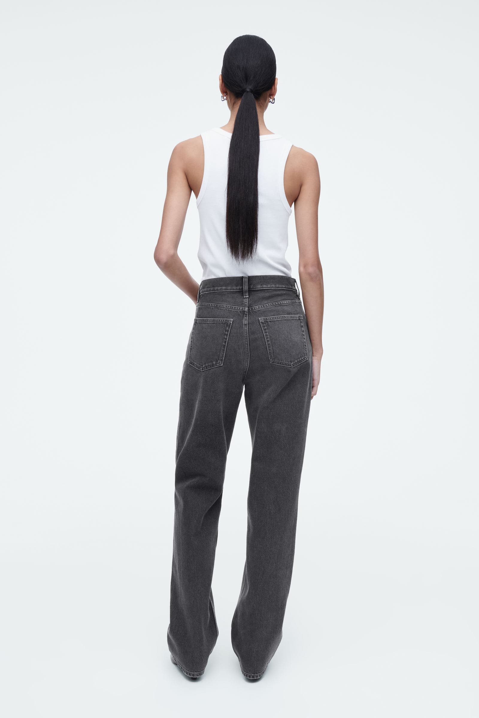 COLUMN JEANS - STRAIGHT COLUMN JEANS - ストレート フェードブラック