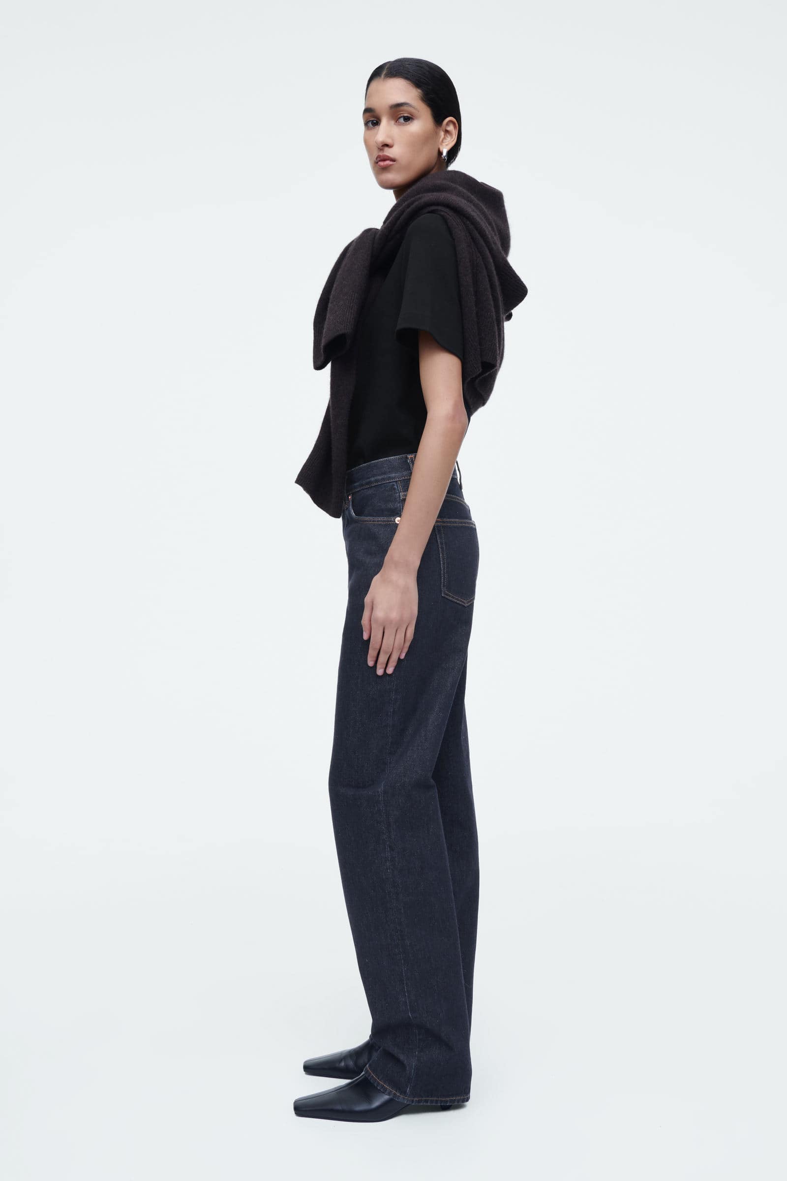 COLUMN JEANS - STRAIGHT COLUMN JEANS - ストレート ダークブルー