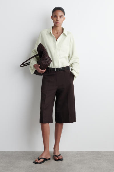 COS オーバーサイズリネンシャツ