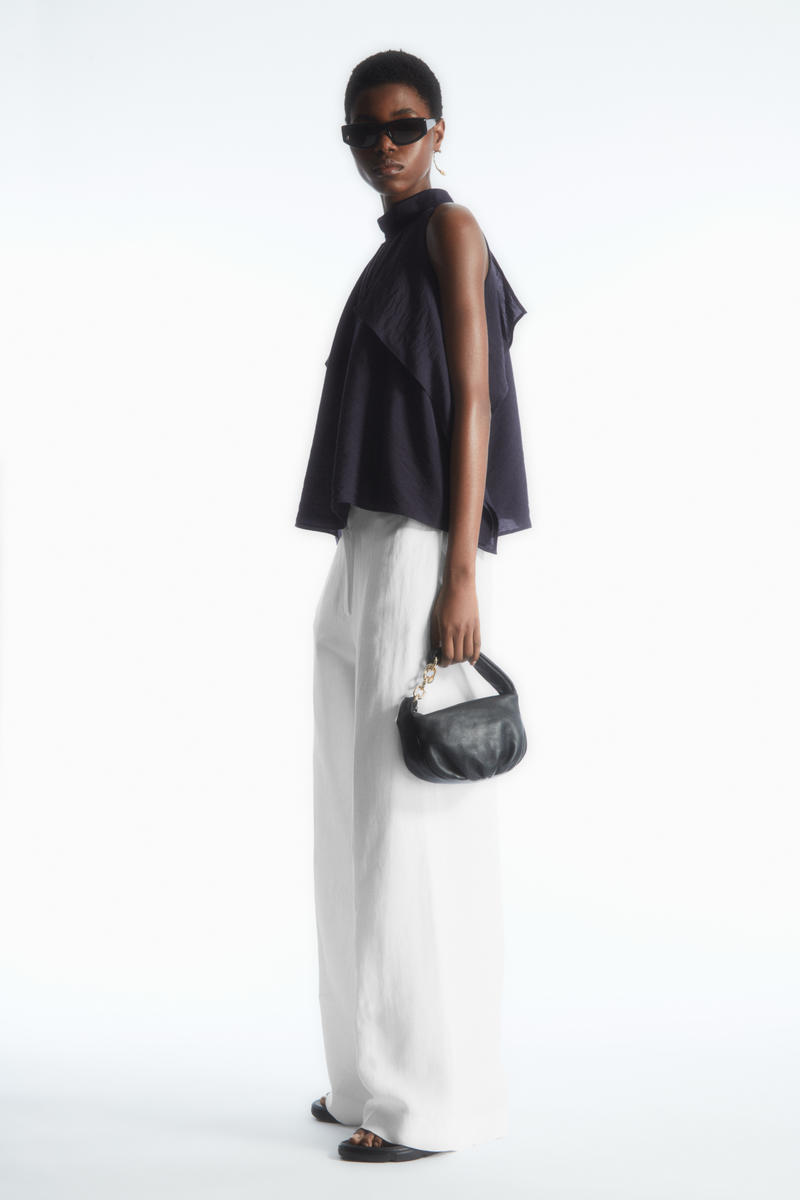 FLOATY HALTERNECK TANK TOP ホルターネックタンクトップ ネイビー 