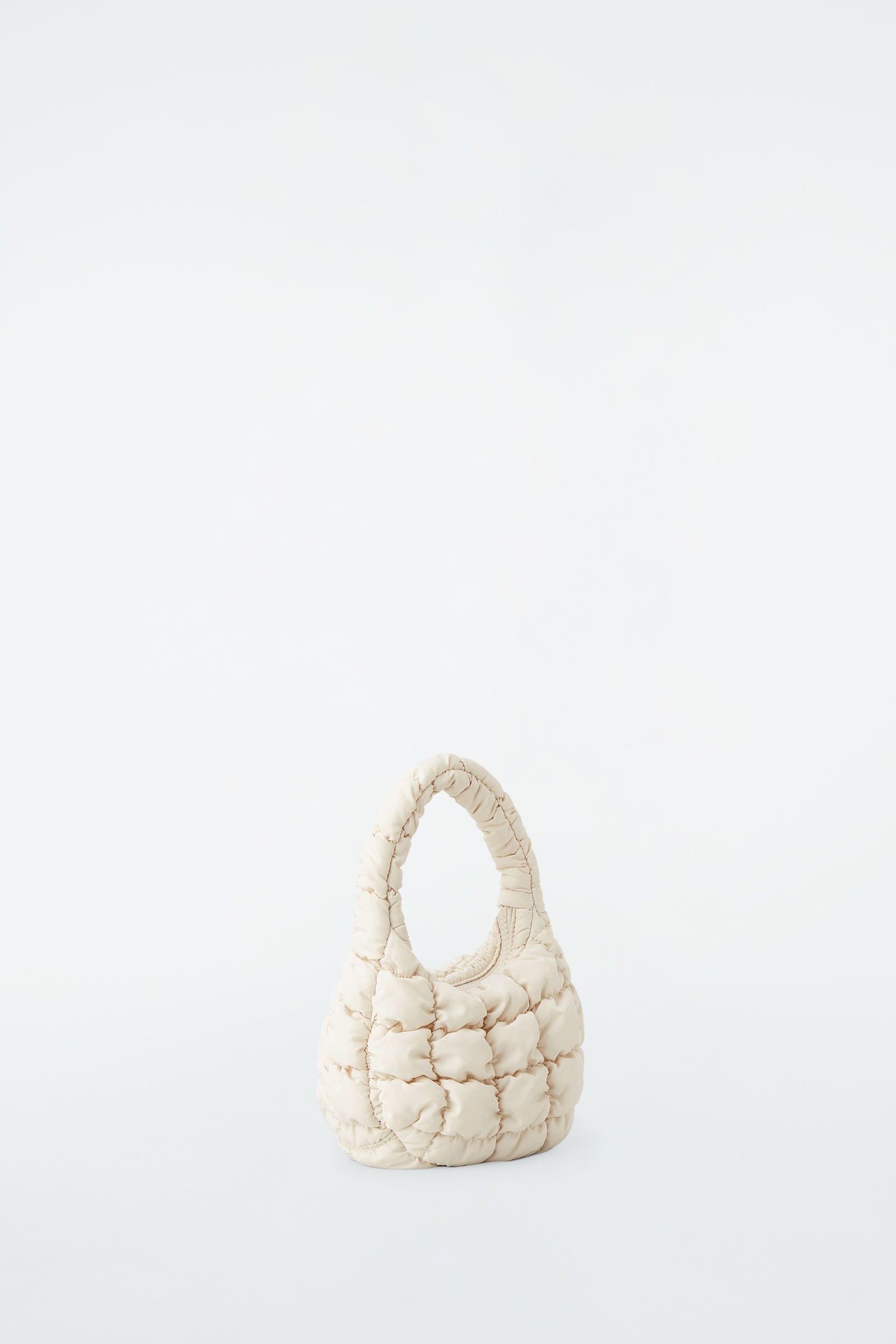 QUILTED MICRO MINI BAG キルトマイクロミニバッグ ベージュ｜COS コス 