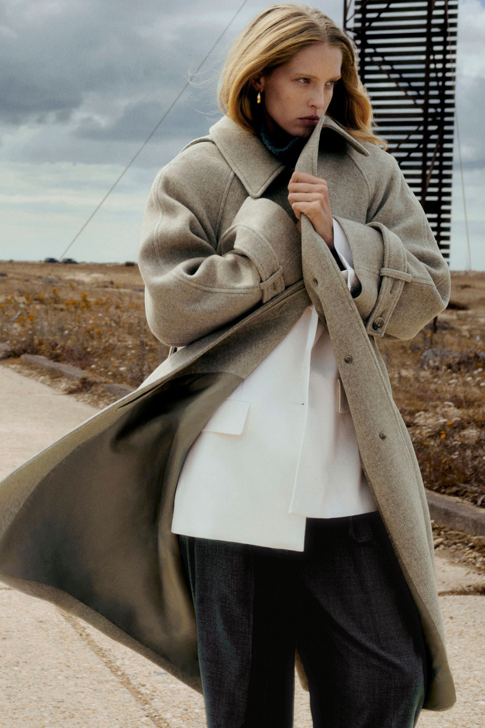 cos ウールブレンドテーラードコート 【公式通販】