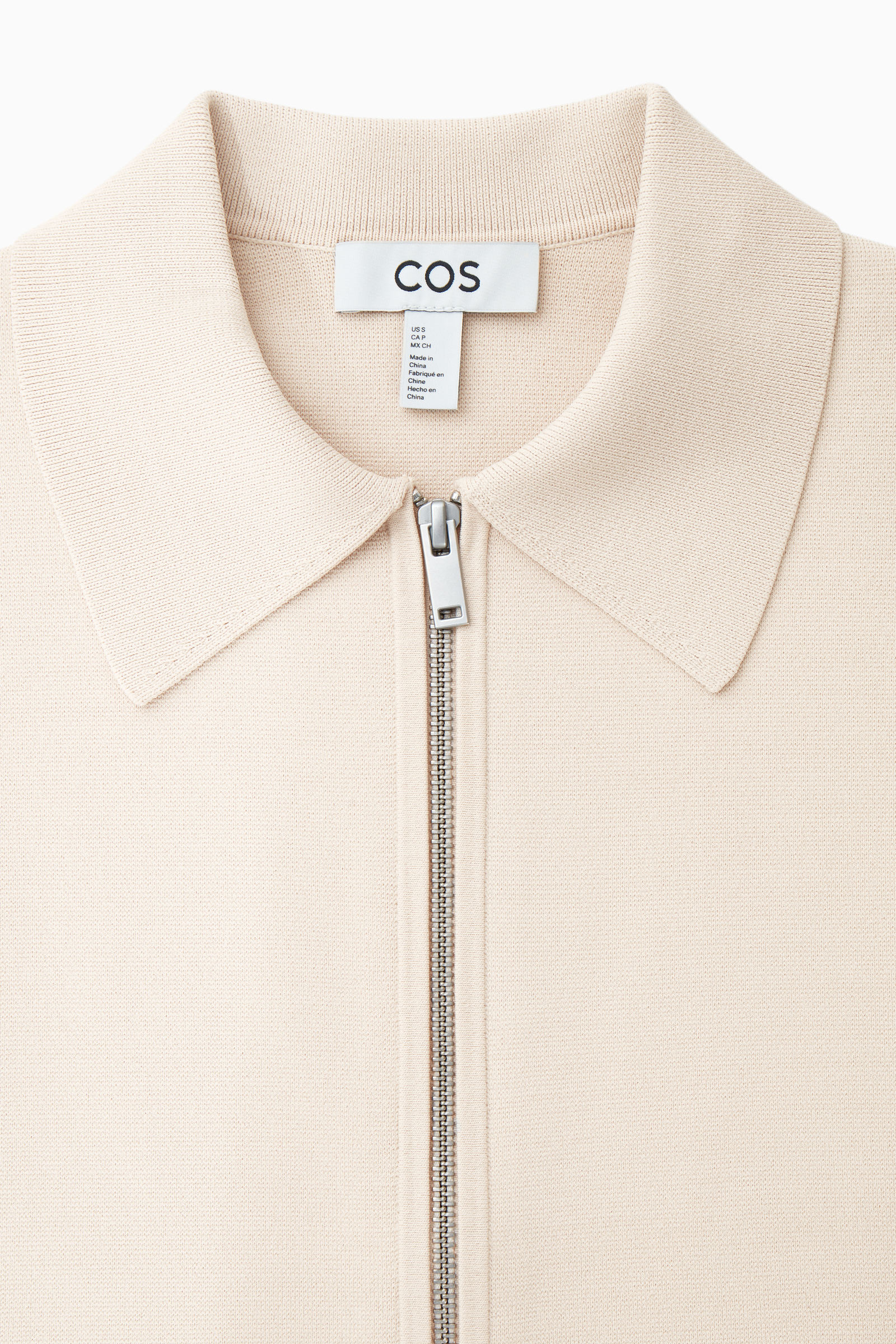 COS ベージュ クロップドジャケット S MINIMAL CROPPED JACKET ミニマルクロップドジャケット ライトベージュ