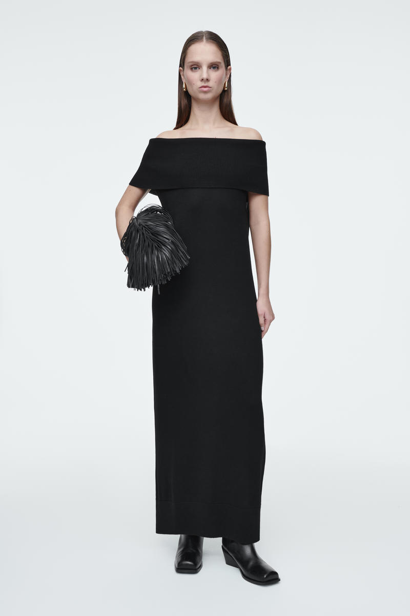 MERINO WOOL BARDOT DRESS メリノウールバルドットワンピース｜COS  