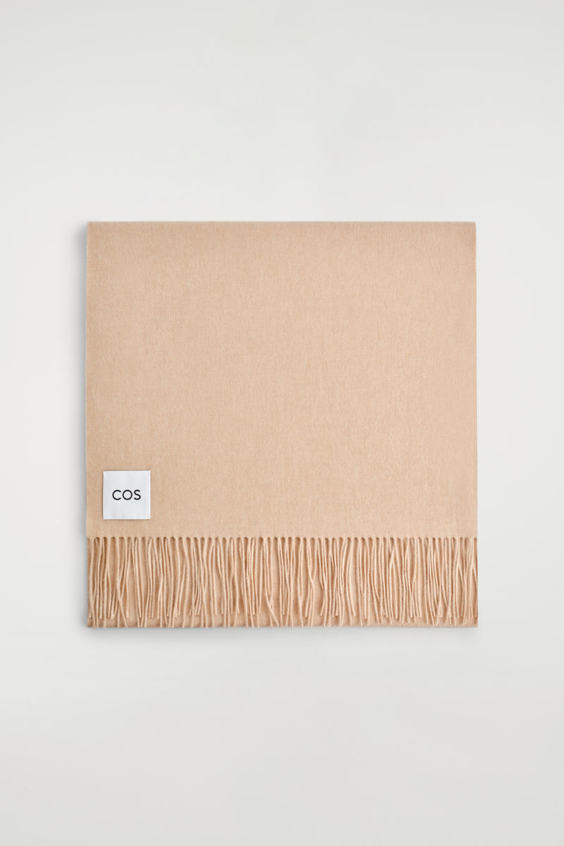 【未使用品】COS フリンジウールマフラー FRINGED WOOL SCARF フリンジウールマフラー｜COS コス 公式