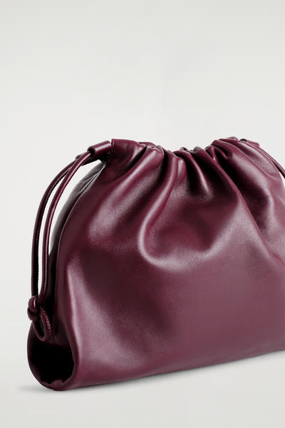 COS レザー ドローストリング バケットバッグ