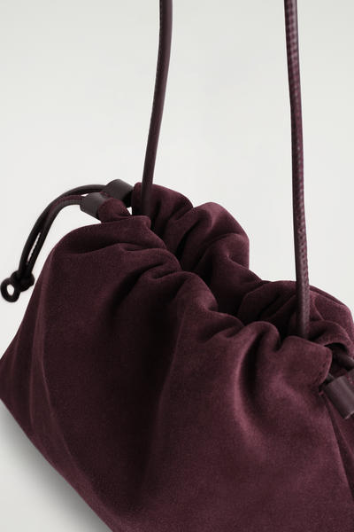 COS レザー ドローストリング バケットバッグ