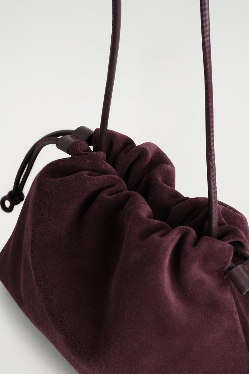 COS レザー ドローストリング バケットバッグ