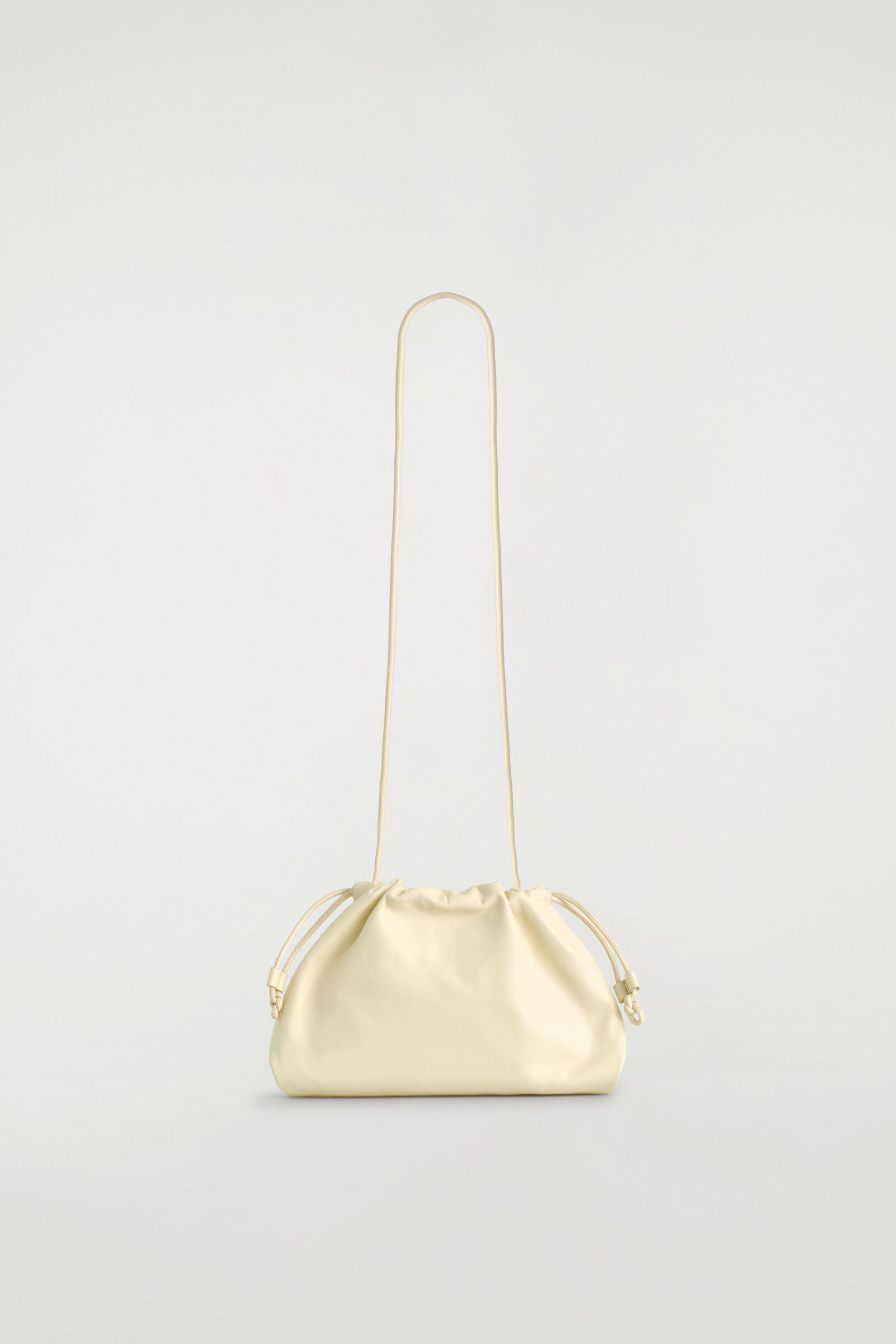 DRAWSTRING BUCKET BAG - LEATHER レザー ドローストリング バケット 