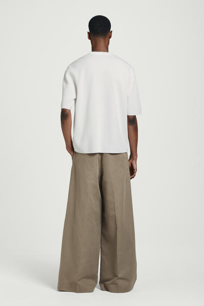 COS オーバーサイズダブルフェイスニットTシャツ