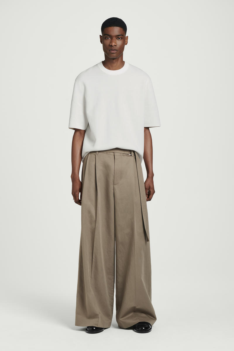 COS オーバーサイズダブルフェイスニットTシャツ