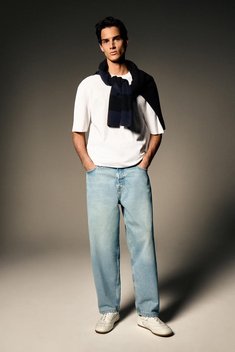 COS オーバーサイズダブルフェイスニットTシャツ