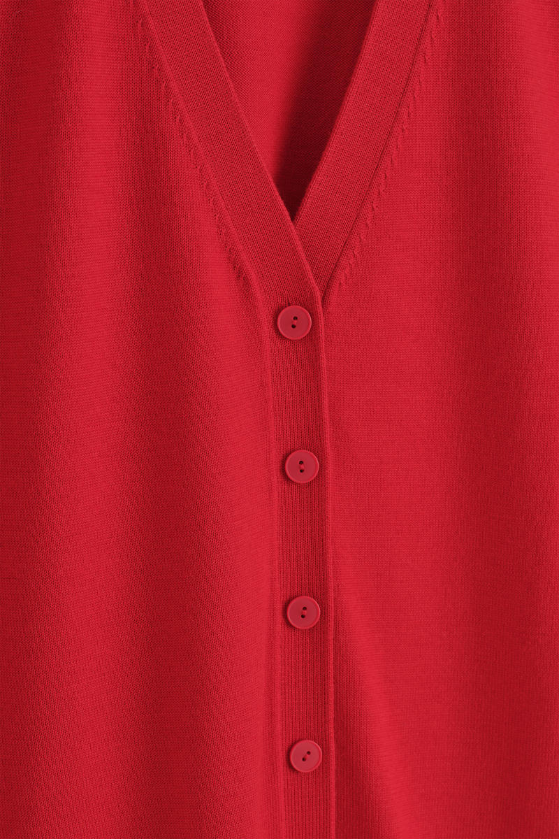 COS Vネックメリノウールベスト