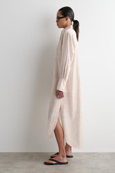 COS プリントフルイドシャツワンピース