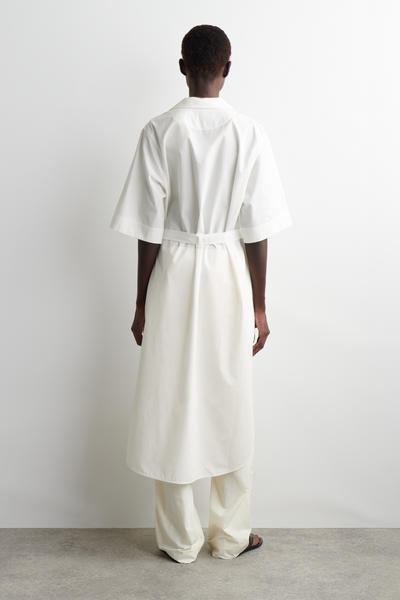 COS  ベルト付き半袖ミディシャツワンピース