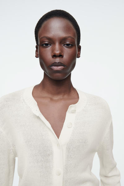 COS ニットリネンカーディガン