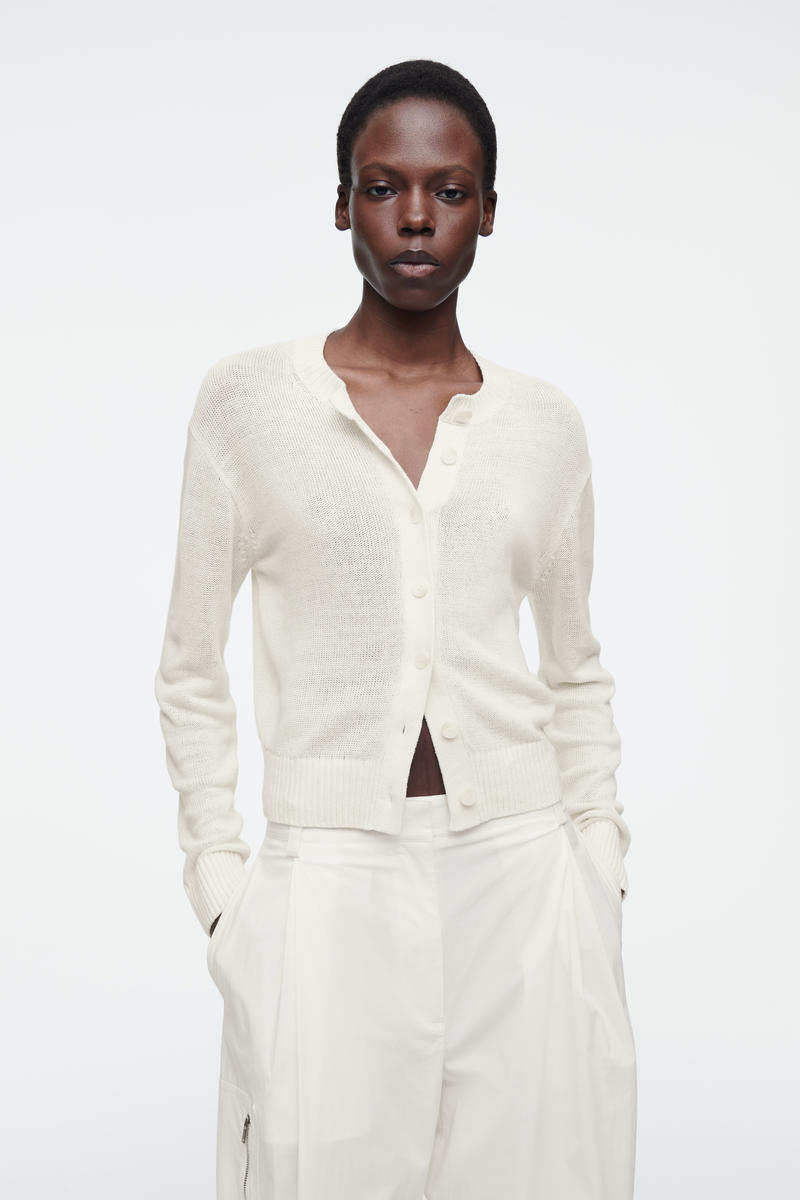 COS ニットリネンカーディガン