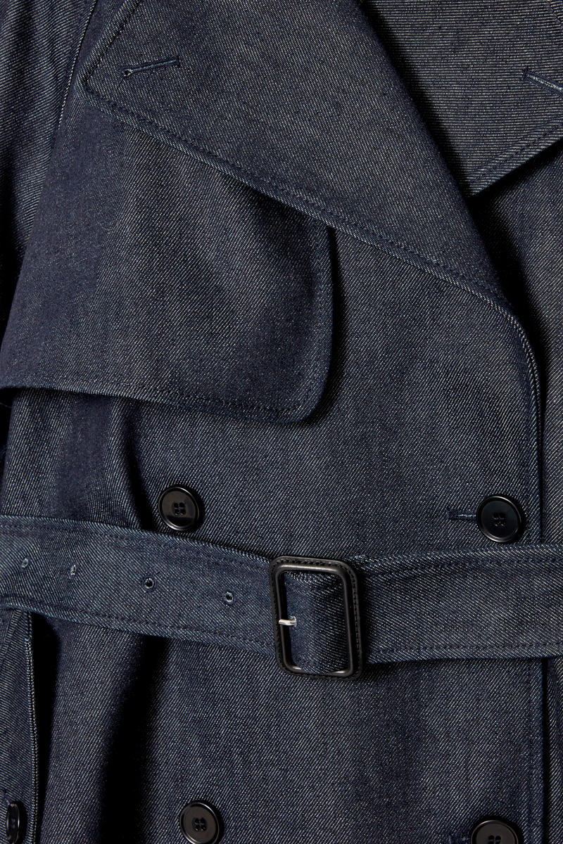 COS オーディオデニムトレンチコート