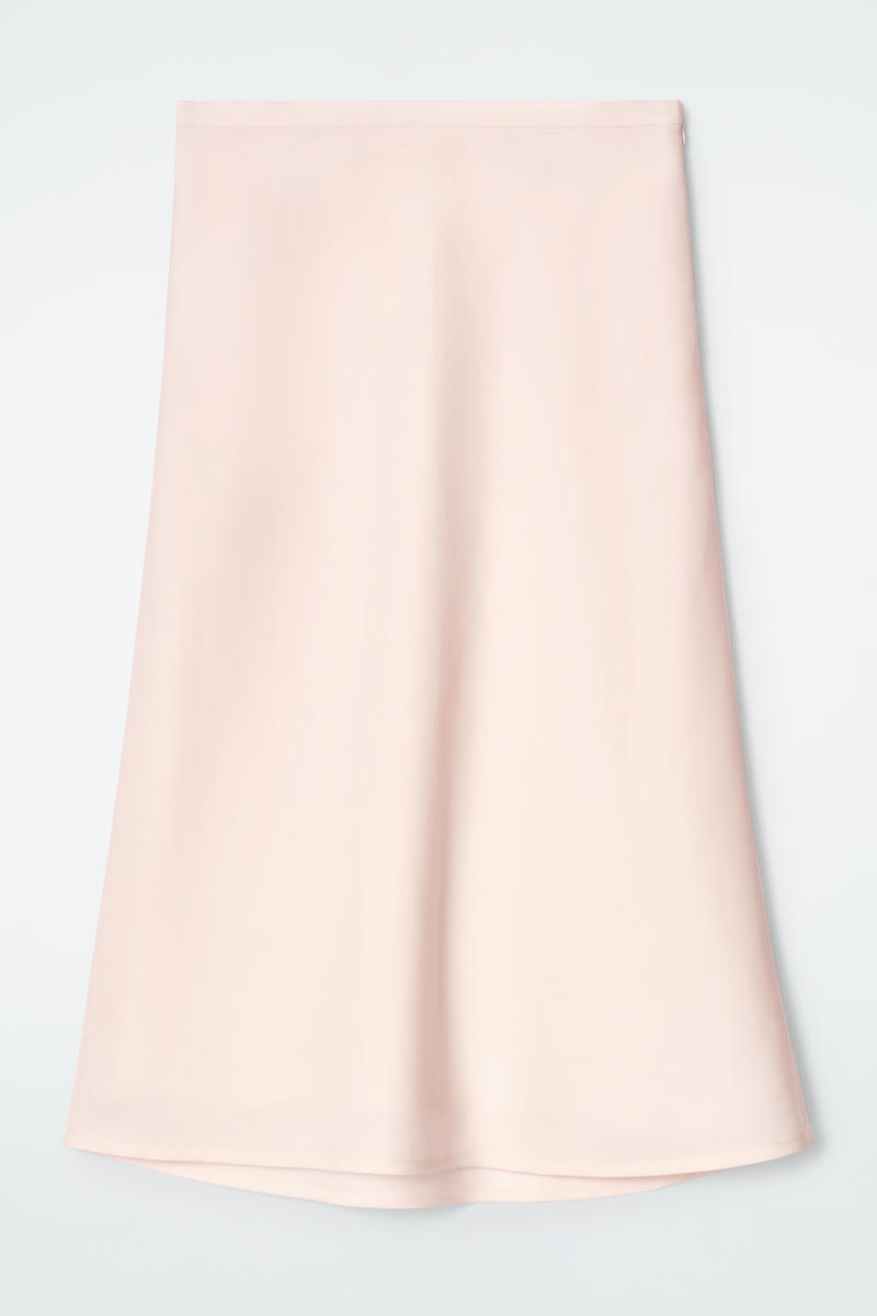 COS リネンブレンドミディコラムスカート