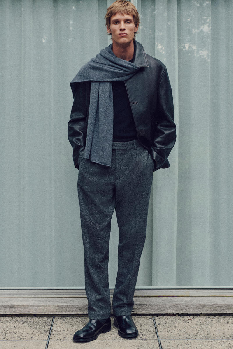 COS ユニセックスカシミヤマフラー